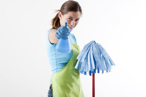 Professional deep cleaning team at work in a Mindarie home