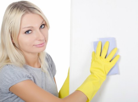 Clean and sanitized kitchen surfaces after deep cleaning